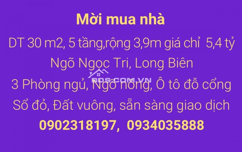 Mua nhà trong ngõ, nhưng đầy đủ tiện ích